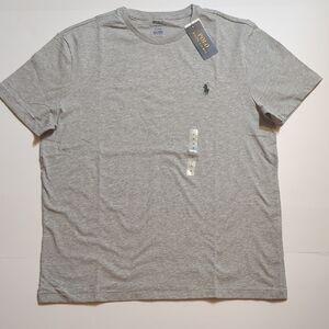 Men's Polo by Ralph Lauren Heather Gray Short Sleeve Tee, Size M, 100%Cotton